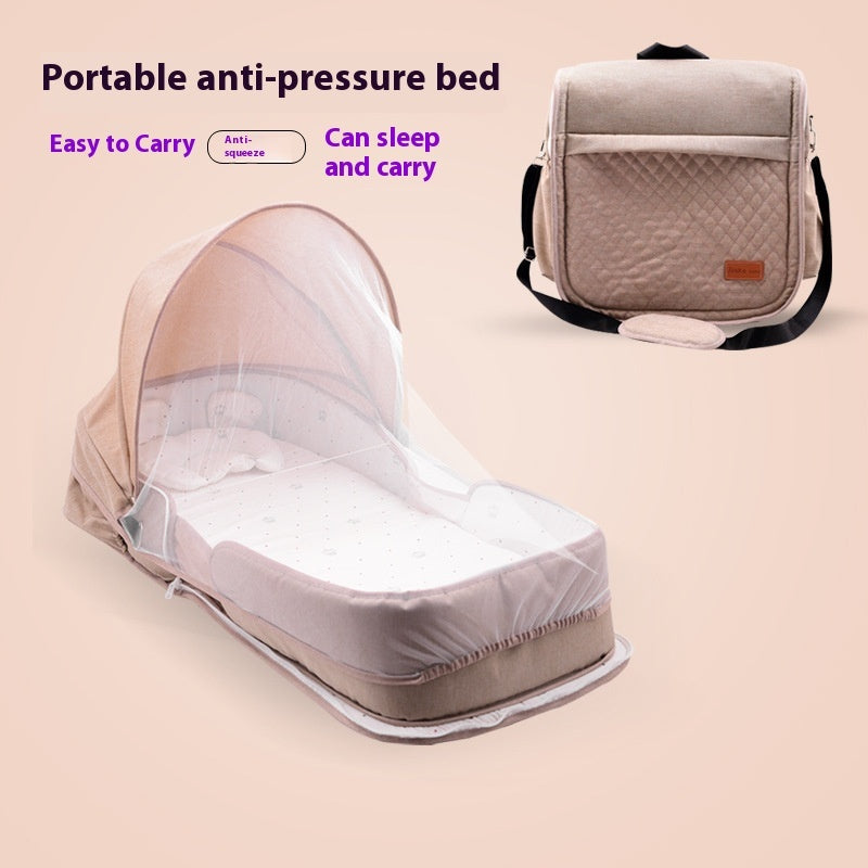 Portable anti-pressure bed with carrying bag 